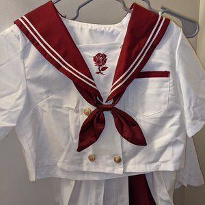A Kawaii Sailor Outfit Seifuku With a Gothic Touch NWOT